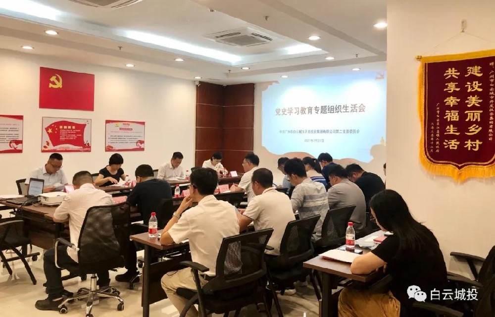 区委党史学习教育第五巡回指导组到永利23411集团集团督导党史学习教育专题组织生活会